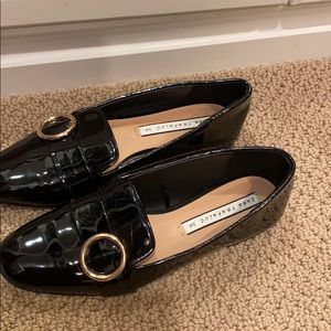 Zara Patent faux leather loafer